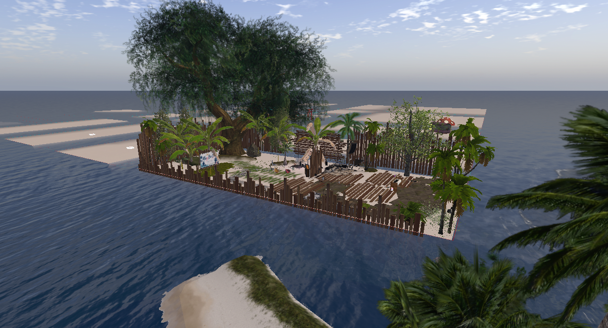 Second Life private region garden landscape