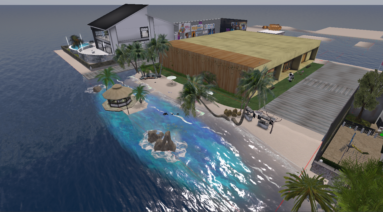 Second Life private region homes and landscape